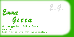 emma gitta business card